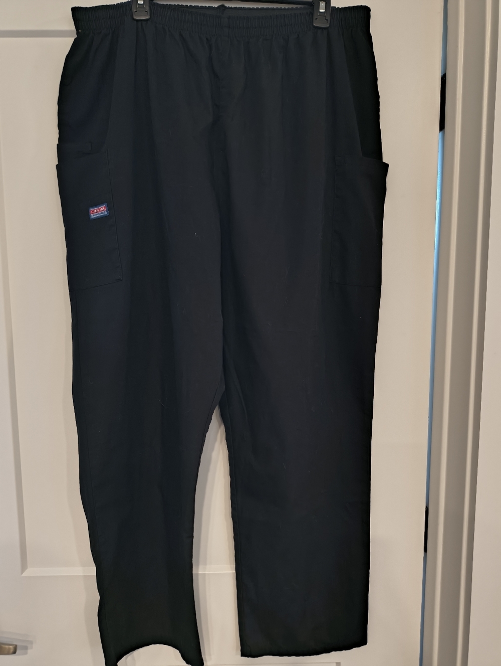 Women's Cherokee Workwear Scrub Bottom Pants Black Plus Size 2XL Style 4200